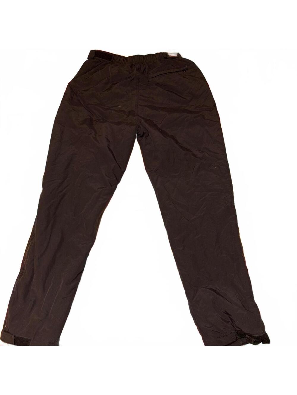 Vtg L.L. Bean Men’s M Black Insulated Side Zip Ski Snow Pants Regular -Excellent - Picture 4 of 9